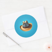 Cowboy Pet Classic Round Sticker (Envelop)