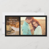 Cowboy Pet en Barn Wood Wedding Save the Date (Voorkant)