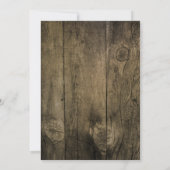 Cowboy Pet en Barn Wood Western Engagement Party Kaart (Achterkant)