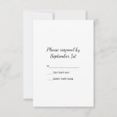 Cowboy Pet en Barn Wood Western Wedding RSVP Kaart (Achterkant)