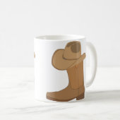 Cowboy Pet en Boot Koffiemok (Voorkant rechts)