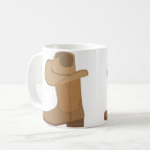 Cowboy Pet en Boot Koffiemok (Voorkant links)