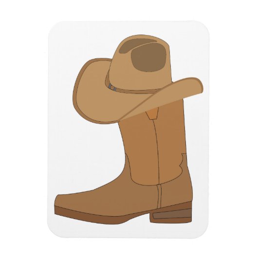 Cowboy Pet en Boot Magneet (Verticaal)