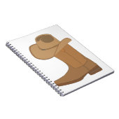 Cowboy Pet en Boot Notitieboek (Rechterzijde)