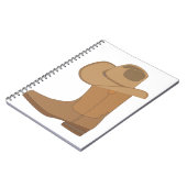 Cowboy Pet en Boot Notitieboek (Linkerzijde)