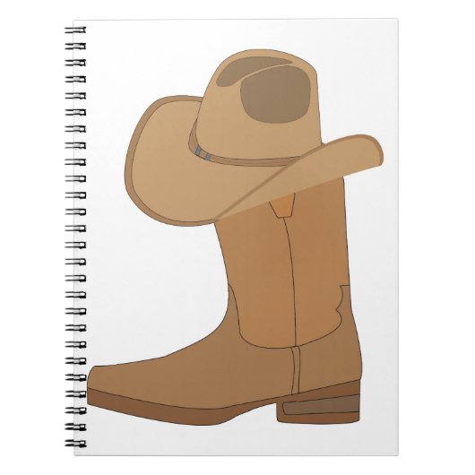 Cowboy Pet en Boot Notitieboek (Voorkant)