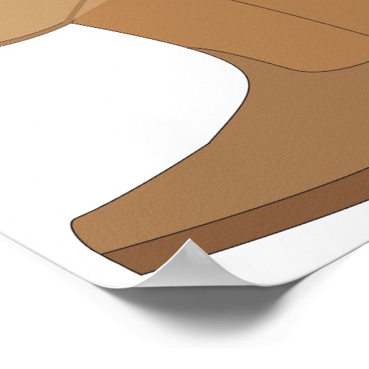 Cowboy Pet en Boot Poster (Hoek)