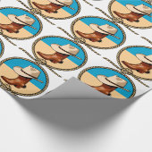 Cowboy Pet en Boots Cadeaupapier (Hoek)