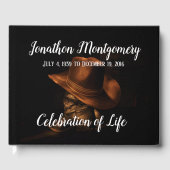 Cowboy Pet en Boots Celebration of Life Gastenboek (Voorkant)