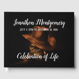 Cowboy Pet en Boots Celebration of Life Gastenboek