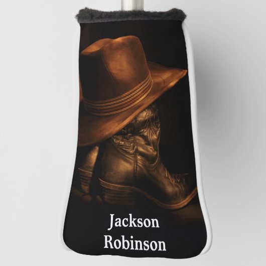 Cowboy Pet en Boots Golfheadcover (Draai 90)