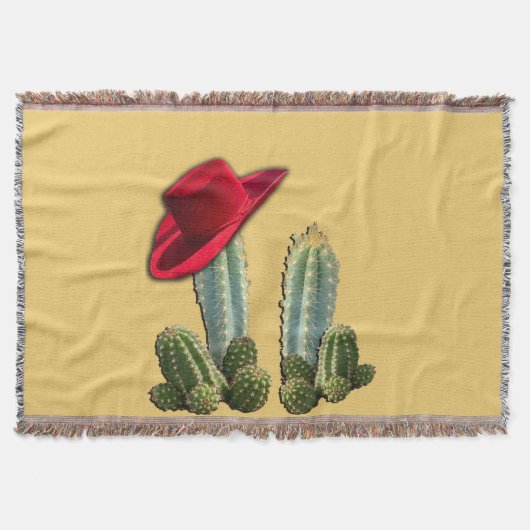 Cowboy Pet en Cactus Deken (Voorkant)