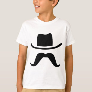Cowboy Pet en Mustache T-shirt