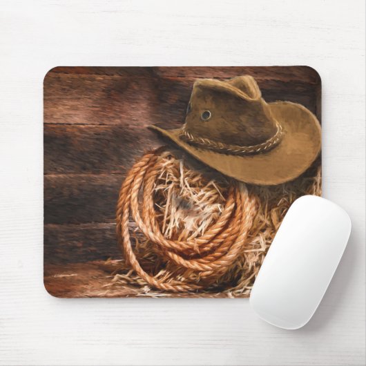Cowboy Pet en Rope Muismat (Met muis)