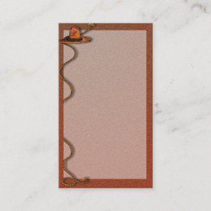 Cowboy Pet en Touw  Visitekaartje