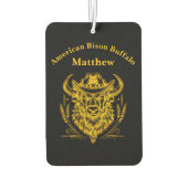 Cowboy Pet Golden Buffalo Art Luchtverfrisser (Achterkant)