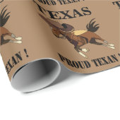 Cowboy Pet Horse Proud Texan Cadeaupapier (Rol Hoek)