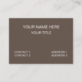 Cowboy Pet Horse Proud Texan Visitekaartje (Achterkant)