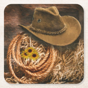 Cowboy Pet Kartonnen Onderzetters