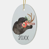 Cowboy Pet Keepomwille  keramisch Ornament (Links)