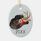 Cowboy Pet Keepomwille  keramisch Ornament (Achterkant)