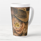 Cowboy Pet Latte Mok (Rechterhoek)