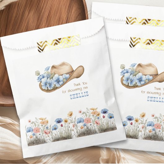 Cowboy Pet met Boho Wildflower Western Bedankzakje