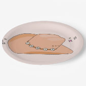 Cowboy Pet Neutral Beige Papieren Bordje (Gekanteld)