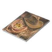Cowboy Pet Notitieblok (Linkerzijde)