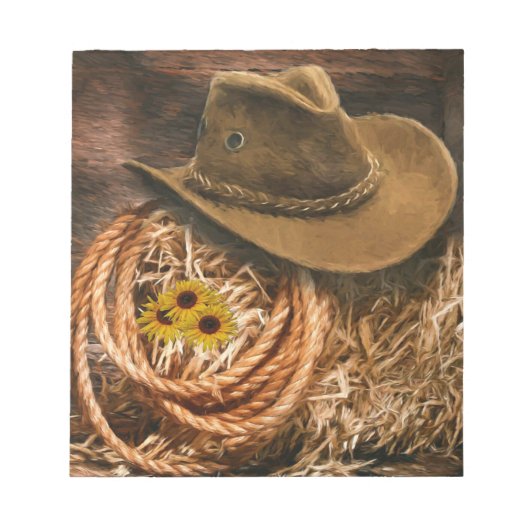 Cowboy Pet Notitieblok (Voorkant)