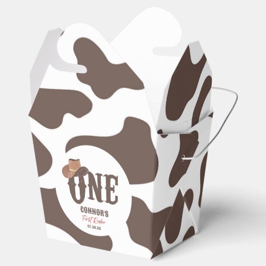 Cowboy Pet ONE Eerste Rodeo 1e Verjaardagsfeest Bedankdoosjes (Geopend)