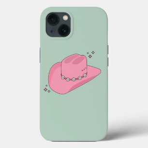 Cowboy Pet Preppy roze en groen Case-Mate iPhone Case