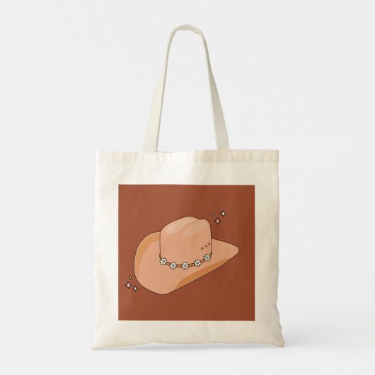 Cowboy Pet Rust Terracotta Tote Bag (Achterkant)