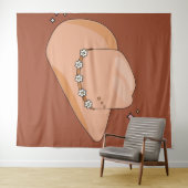 Cowboy Pet Rust Terracotta Wandkleed (In Situ (horizontaal))