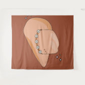 Cowboy Pet Rust Terracotta Wandkleed (Voorkant (horizontaal))