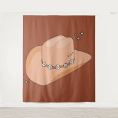 Cowboy Pet Rust Terracotta Wandkleed (Voorkant)