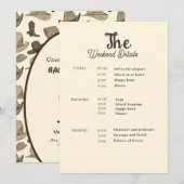 Cowboy Pet Schoenen Patroon Bachelorette Party Kaart (Voorkant / Achterkant)