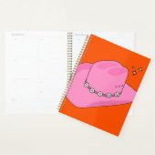 Cowboy Pet Sinaasappel en roze Planner (Display)