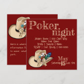 Cowboy Pet Spelen Kaart en Pauw Veer (Voorkant / Achterkant)