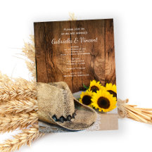 Cowboy Pet, Sunflower Barn Wood Country Weddenscha