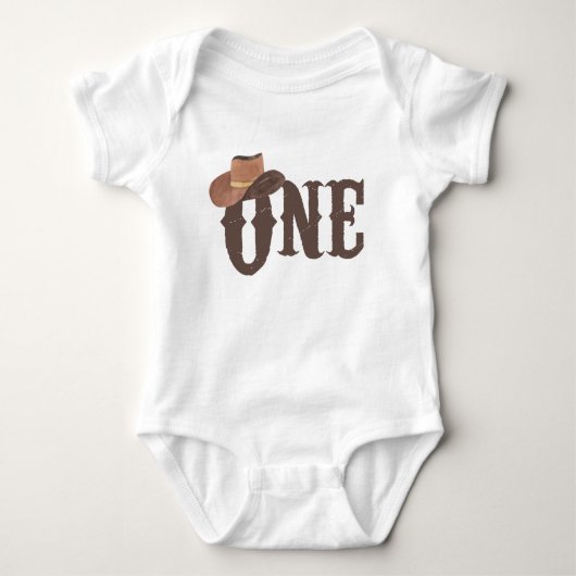 Cowboy Pet Théél 1-jarige Baby Bodysuit (Voorkant)