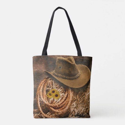 Cowboy Pet Tote Bag (Achterkant)