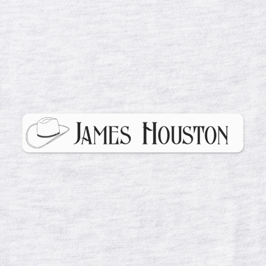 Cowboy Pet voor Fabric Crafter of Artist Labels (Design 1)