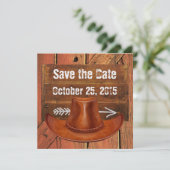 Cowboy Pet Western Rustiek Uitnodiging (Staand voorkant)