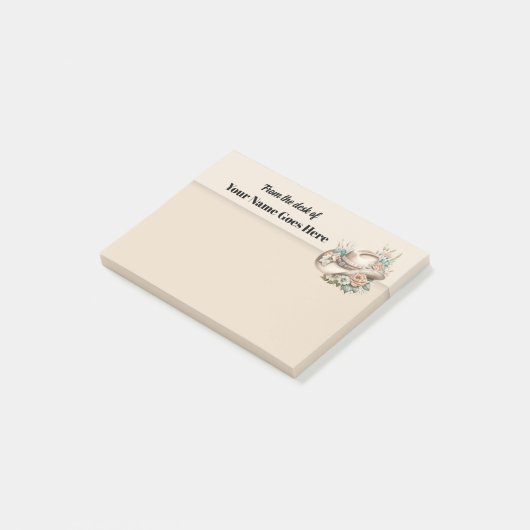 Cowboy pet westerne naam desk note (Schuin)