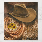 Cowboy Pet Wijn Etiket (Enkel label)