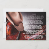 Cowboy Pet zadel begrafenis herdenkingsdienst Kaart (Achterkant)