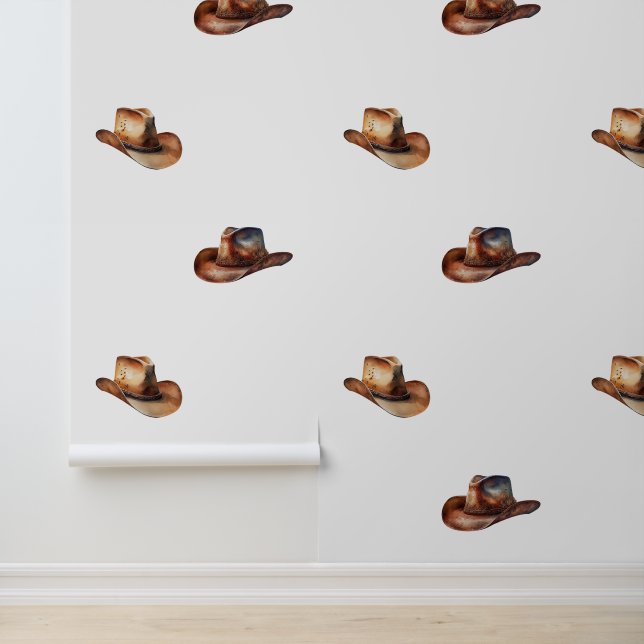 Cowboy-Petten Behang (Applicatie)