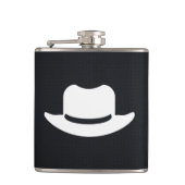 Cowboy Petten Pictogram Heupfles (Voorkant)