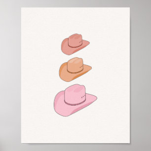 Cowboy-Petten Poster